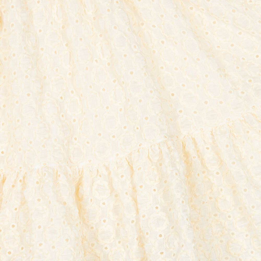 Irpa-Girls Ivory Broderie Anglaise Dress | Childrensalon Outlet