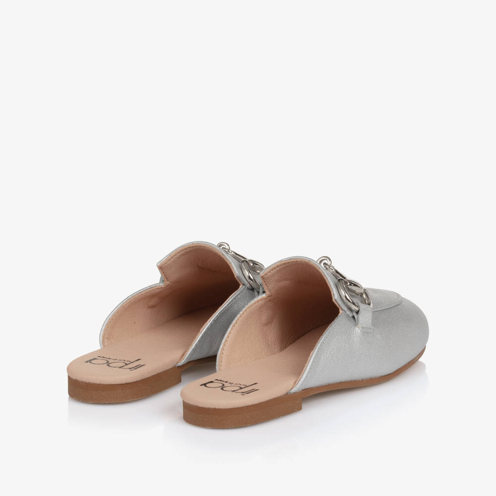 Irpa-حذاء لوفر جلدي معدني للبنات | Childrensalon Outlet