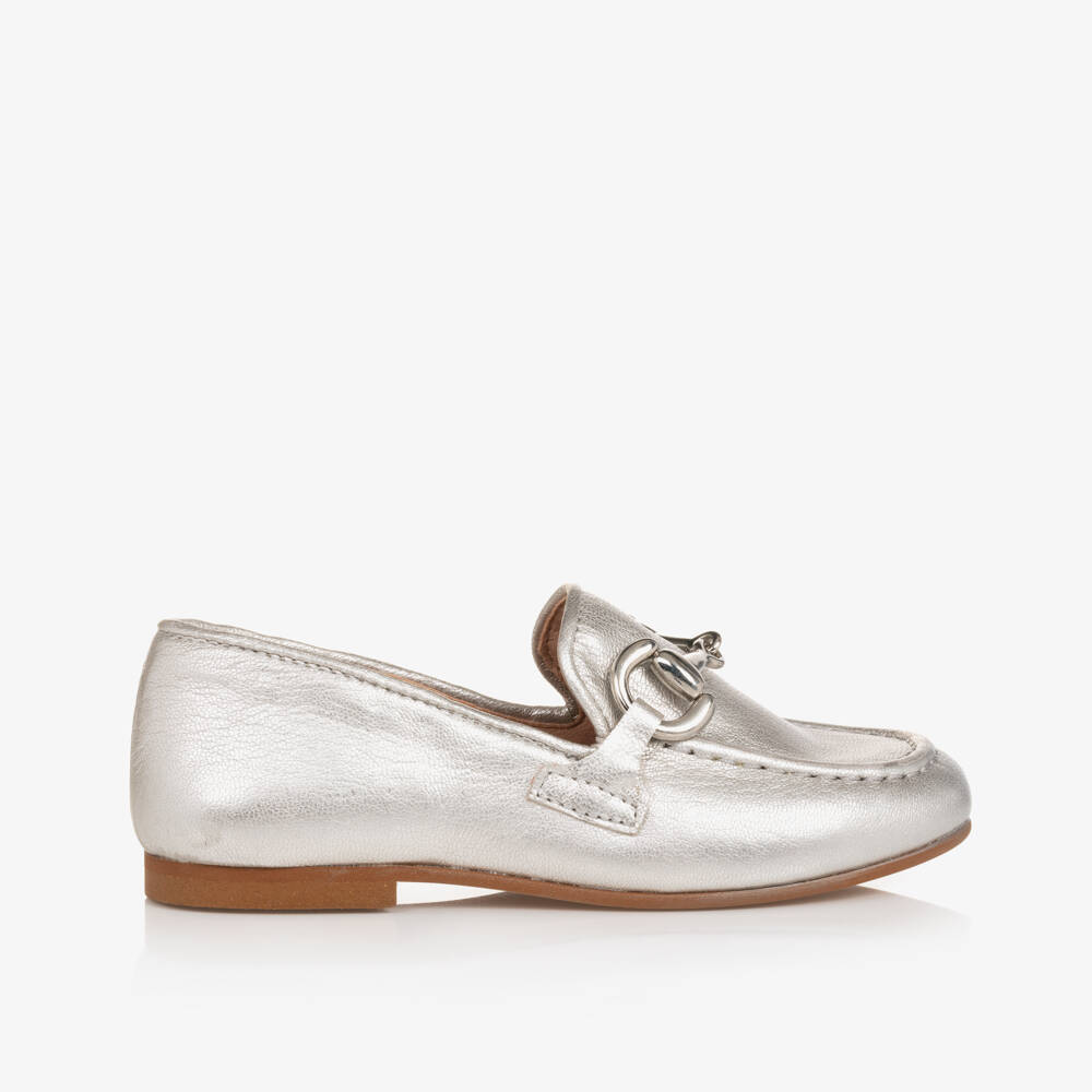 Irpa-Girls Metallic Leather Slip-Ons | Childrensalon Outlet