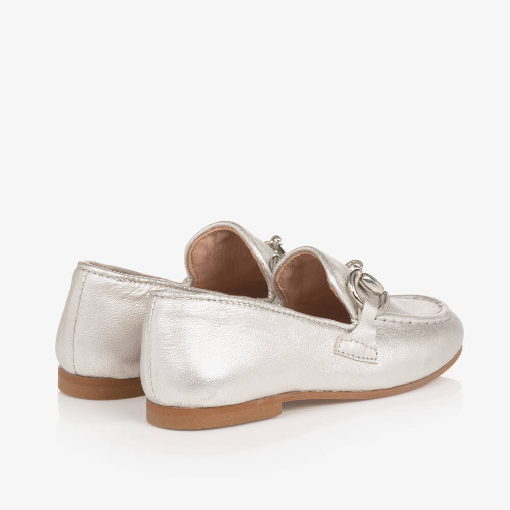 Irpa-Girls Metallic Leather Slip-Ons | Childrensalon Outlet