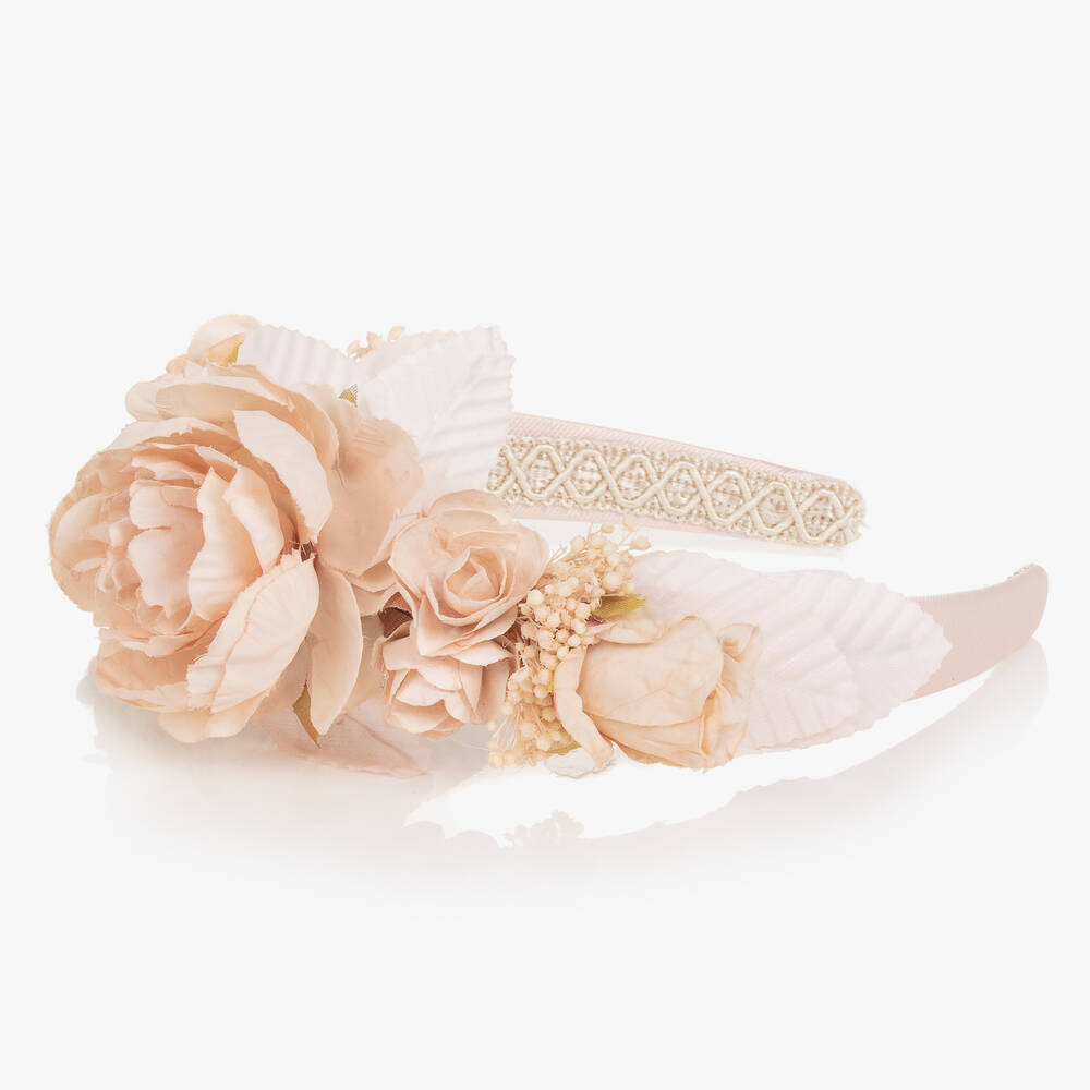 Irpa-Розовый ободок с розами для девочек | Childrensalon Outlet