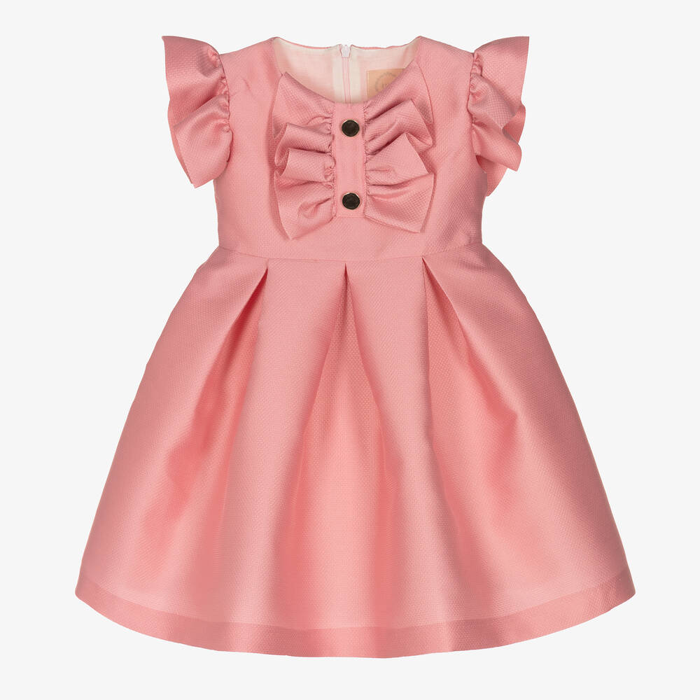 Irpa - Розовое платье с бантиками | Childrensalon
