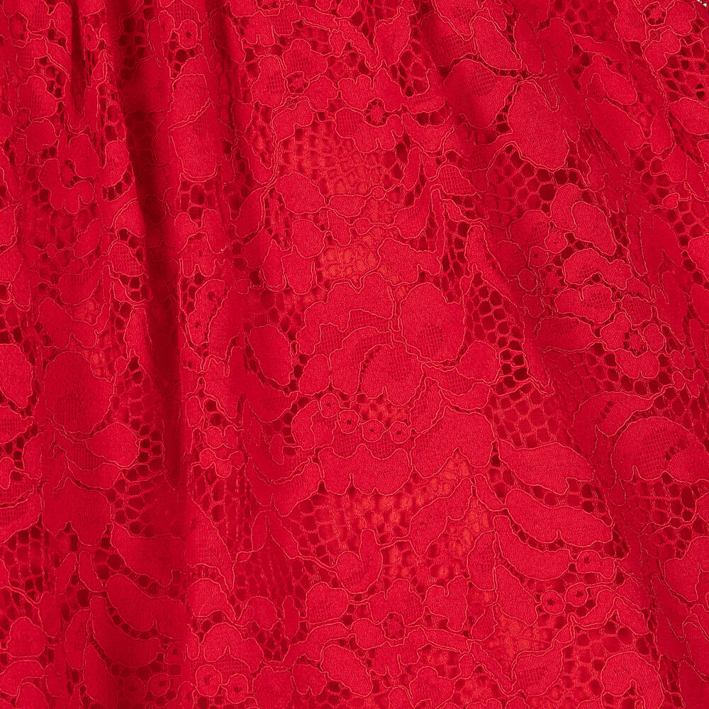 Irpa-Красное платье с кружевом | Childrensalon Outlet