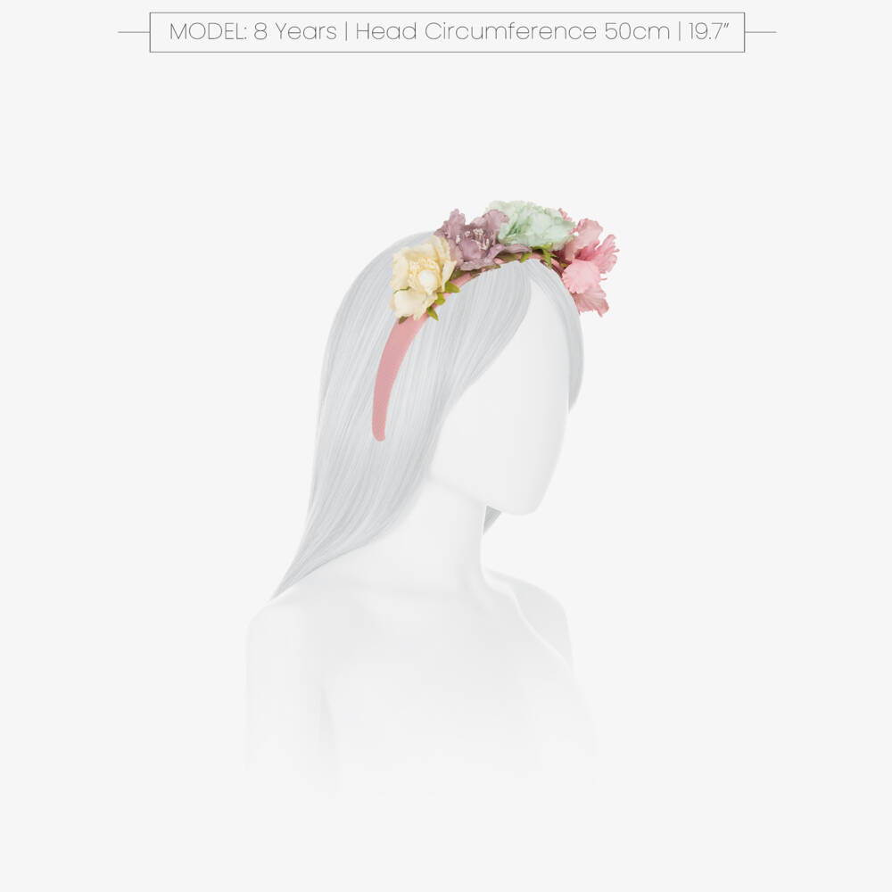 Irpa-Girls Rosy Bloom Adorned Headband | Childrensalon Outlet
