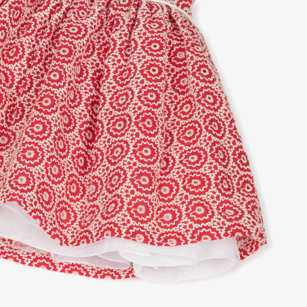 Irpa-Girls Scarlet Embroidered Cotton Dress | Childrensalon Outlet