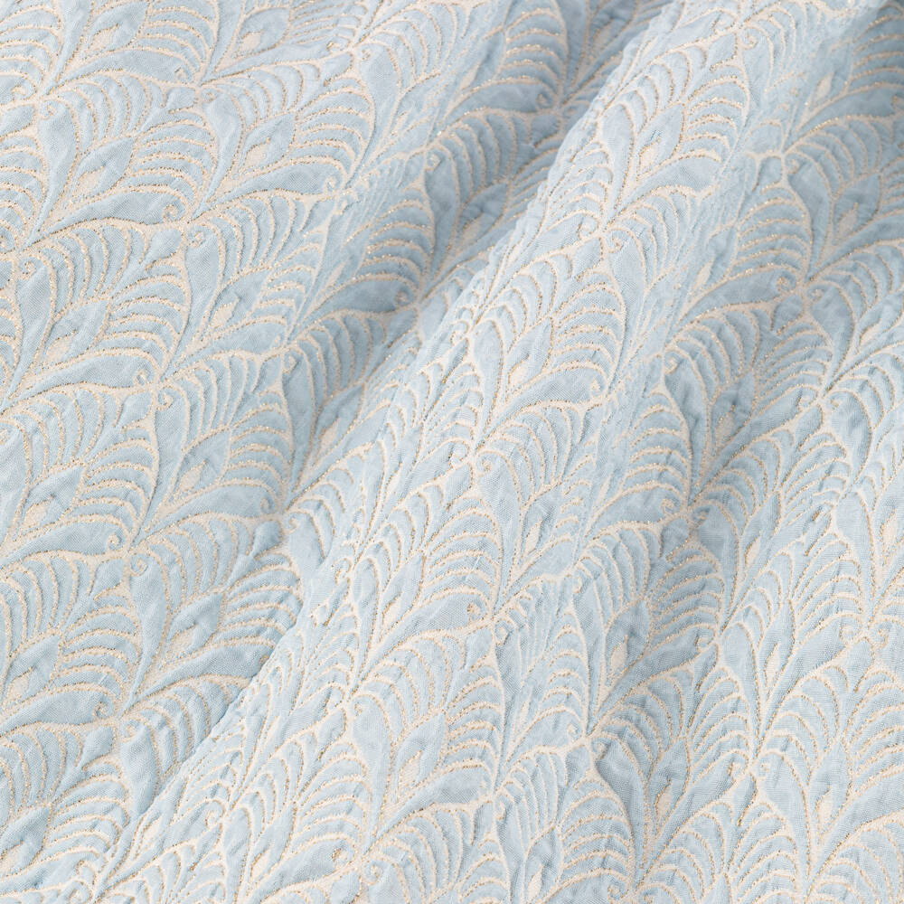 Irpa-Girls Shimmery Blue Bow Gown | Childrensalon Outlet