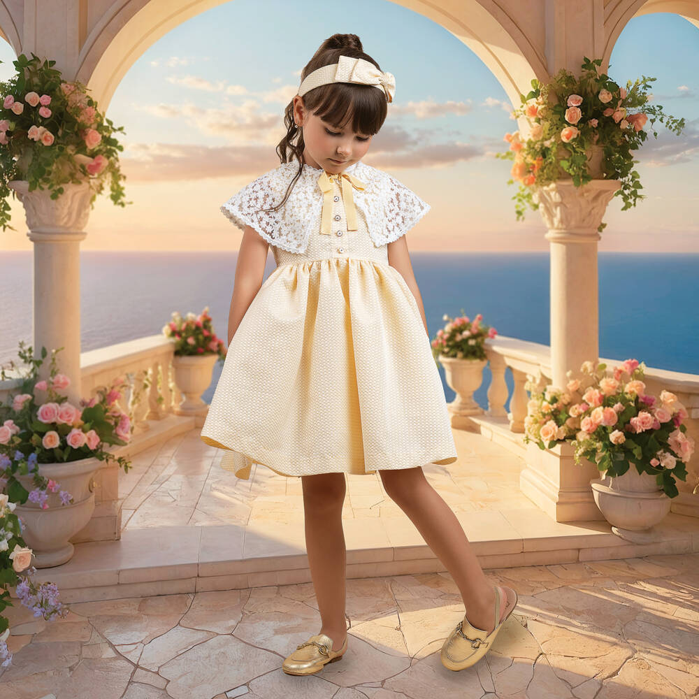 Irpa-Платье с воротником Sunny Daisy для девочек | Childrensalon Outlet