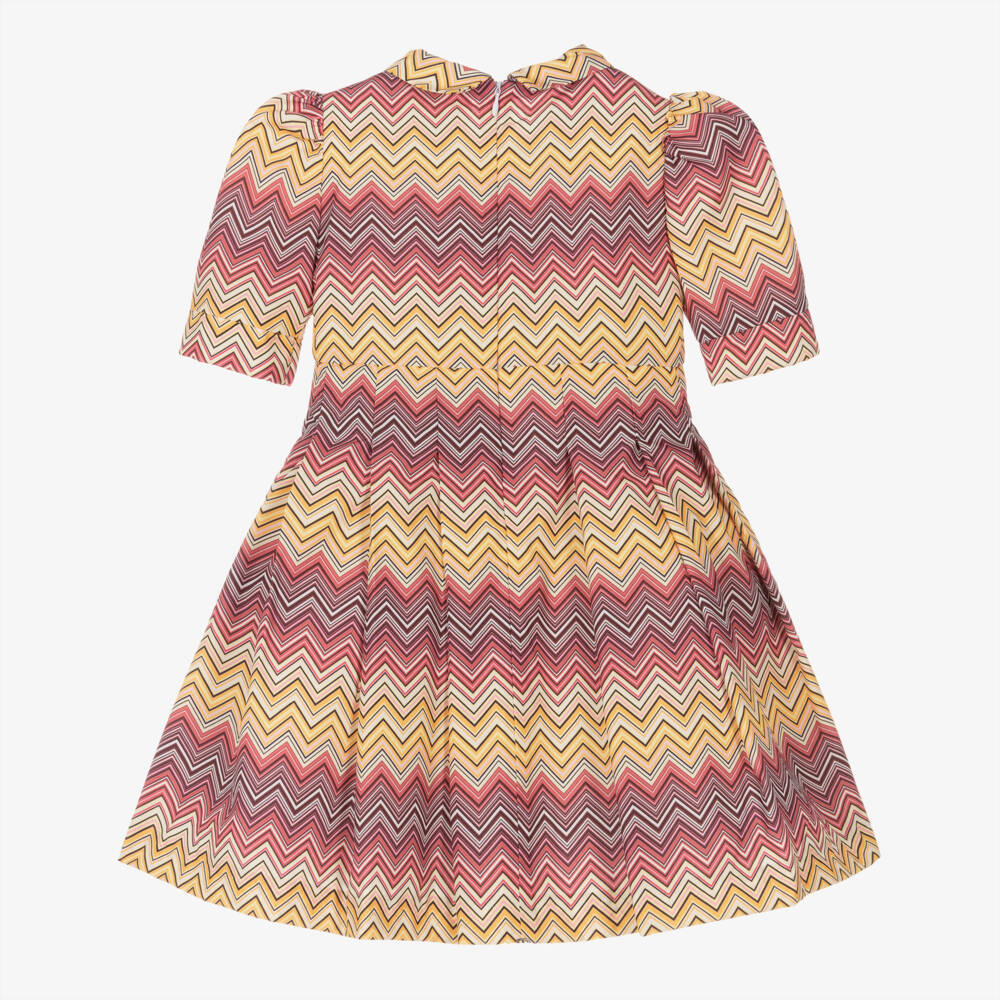 Irpa-Платье зигзаг для девочек с узором солнце и розы | Childrensalon Outlet