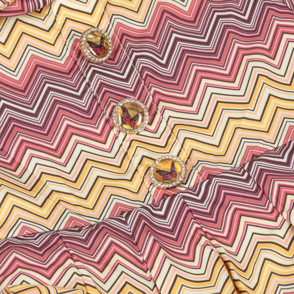 Irpa-Платье зигзаг для девочек с узором солнце и розы | Childrensalon Outlet