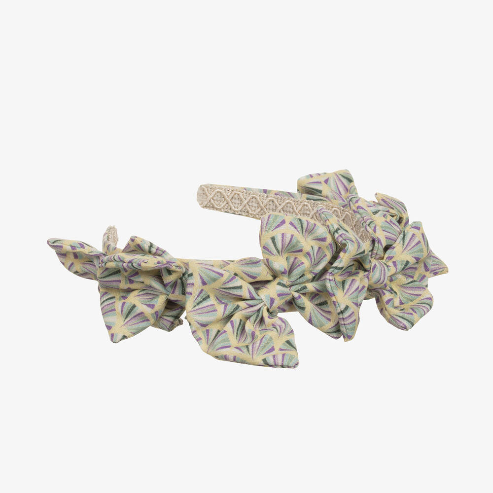 إيربا-طوق للشعر فيسكوز لون أصفر فاتح للبنات | Childrensalon Outlet