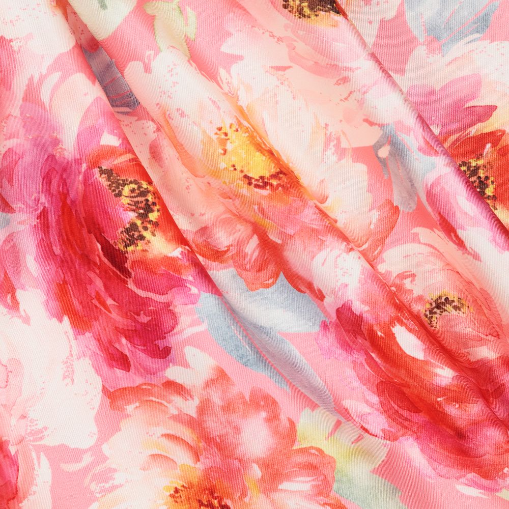 Irpa-Pink Floral Bow Dress | Childrensalon Outlet