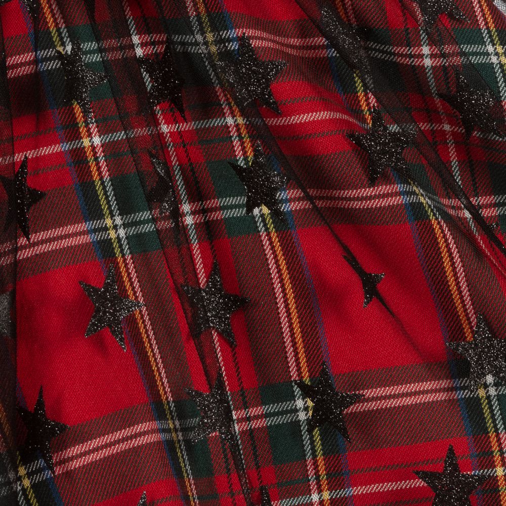 Irpa-Red Tartan & Tulle Dress | Childrensalon Outlet