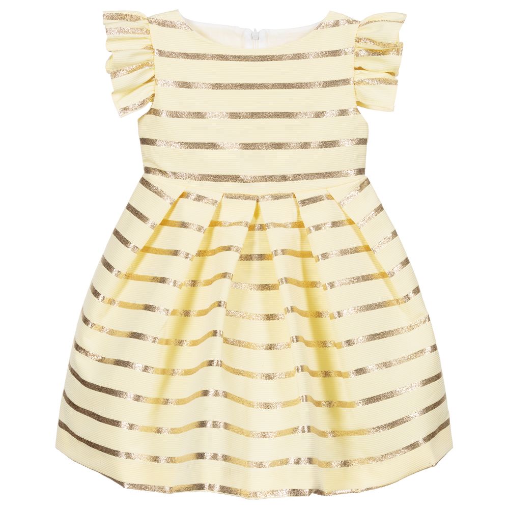 Irpa-Yellow & Gold Dress | Childrensalon Outlet