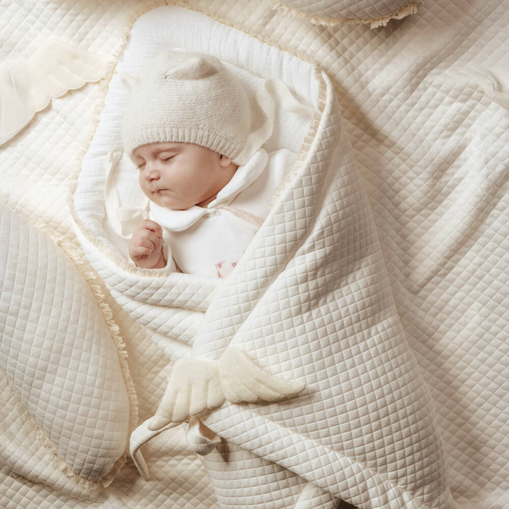 Jamiks-Ivory Cotton Angel Wing Nest (70cm) | Childrensalon Outlet