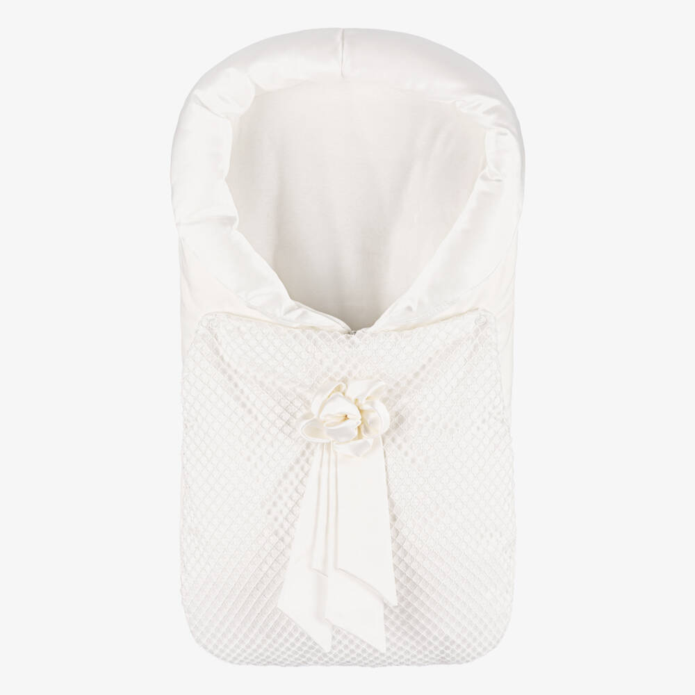 Sofija-Ivory Cotton Baby Nest (62cm) | Childrensalon Outlet