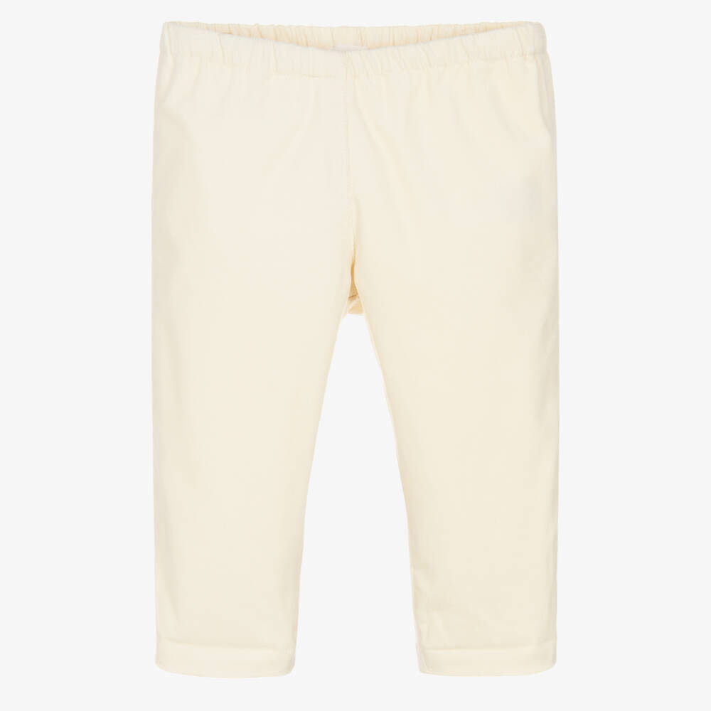 Bonpoint-Ivory Cotton Corduroy Trousers | Childrensalon Outlet