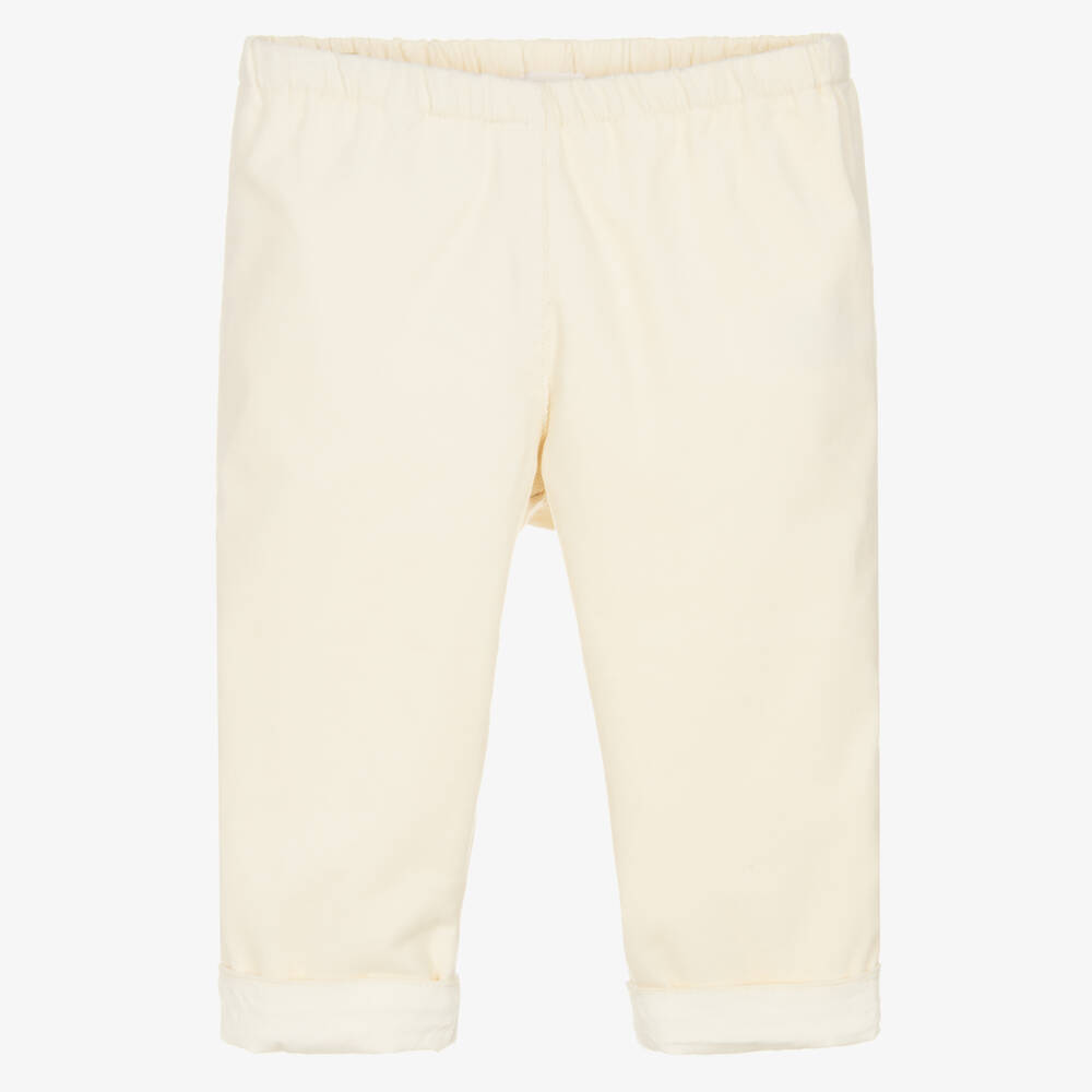 Bonpoint-Ivory Cotton Corduroy Trousers | Childrensalon Outlet