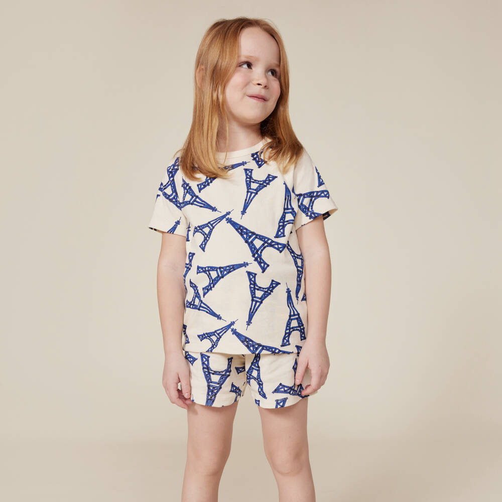Petit Bateau-Ivory Cotton Eiffel Tower Pyjamas | Childrensalon Outlet