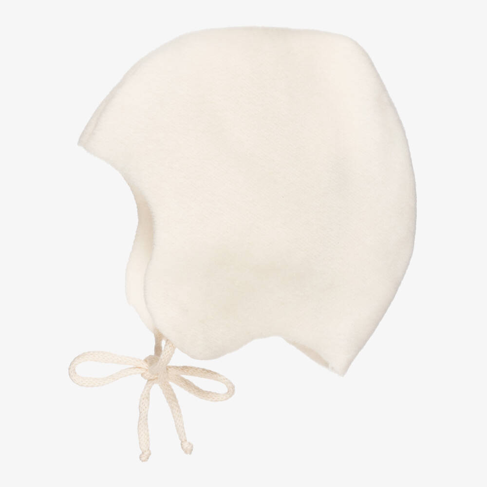 1 + in the family-Ivory Fleece Baby Hat & Mittens Set | Childrensalon Outlet