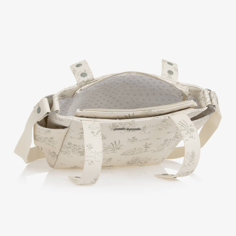 Pasito a Pasito-Ivory Forest Animal Changing Bag (38cm) | Childrensalon Outlet