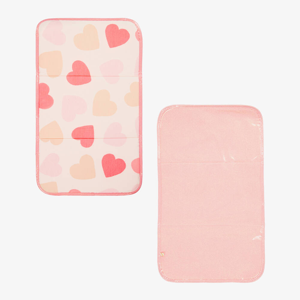 Billieblush-Ivory & Glittery Pink Sherpa Fleece Changing Bag (41cm) | Childrensalon Outlet