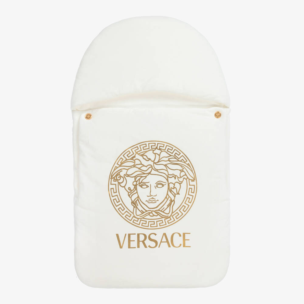 Versace-Ivory & Gold Sleep Nest (74cm) | Childrensalon Outlet