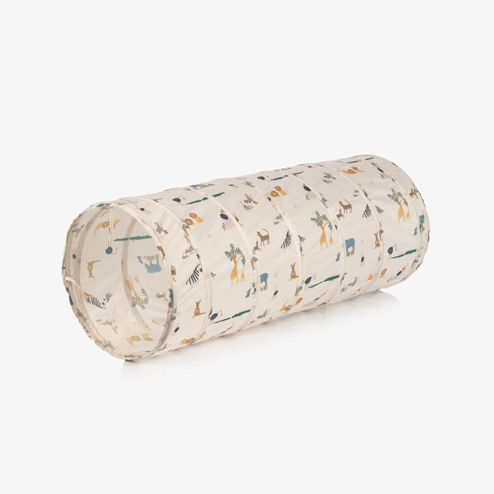 Liewood-Ivory Jungle Animal Pop-Up Playtime Tunnel (120cm) | Childrensalon Outlet