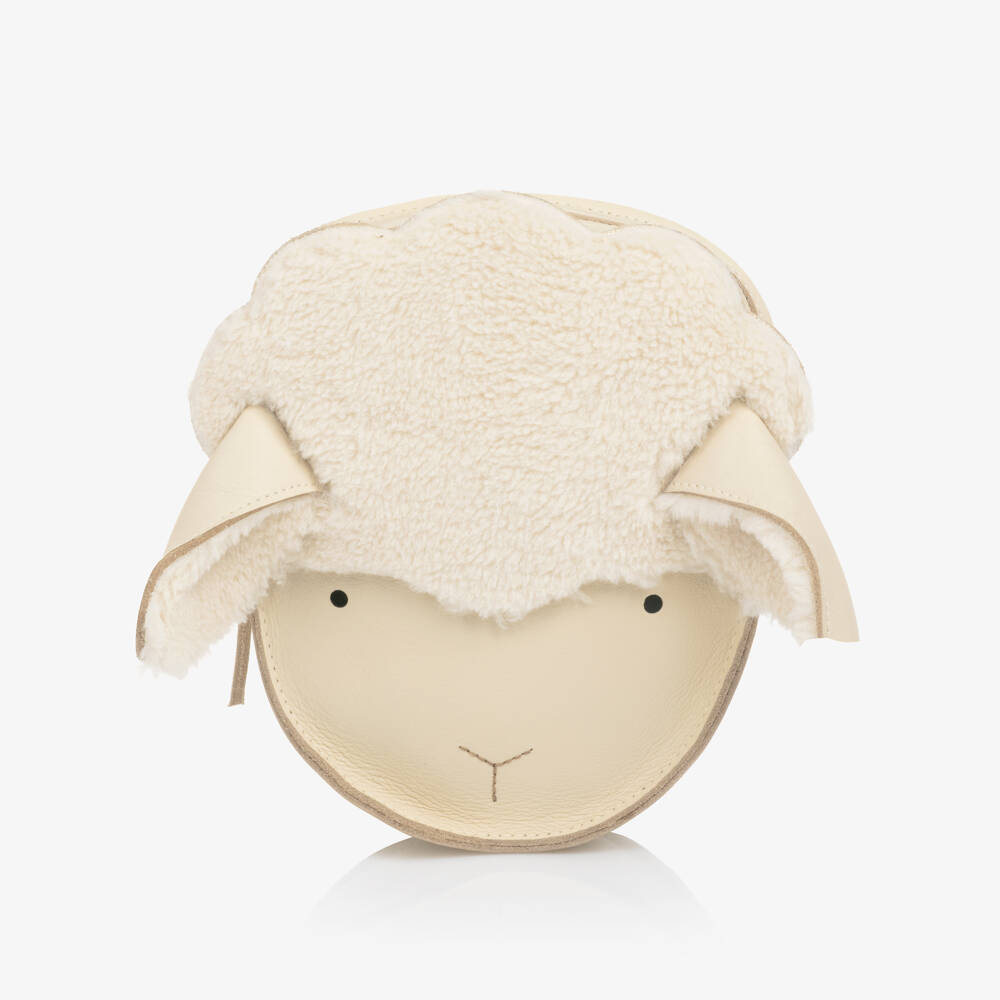 Donsje-Ivory Leather Lammy Backpack (18cm) | Childrensalon Outlet
