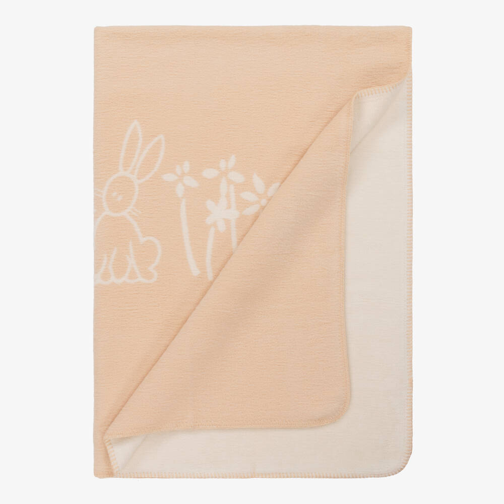 NaturaPura-Ivory Organic Cotton Blanket (150cm) | Childrensalon Outlet