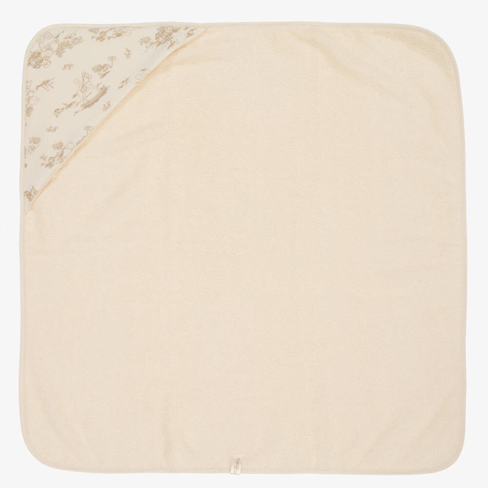 NaturaPura-Ivory Organic Hooded Towel (75cm) | Childrensalon Outlet