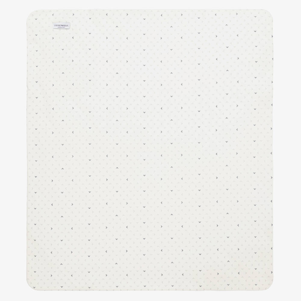 Emporio Armani-Ivory Padded Blanket (74cm) | Childrensalon Outlet
