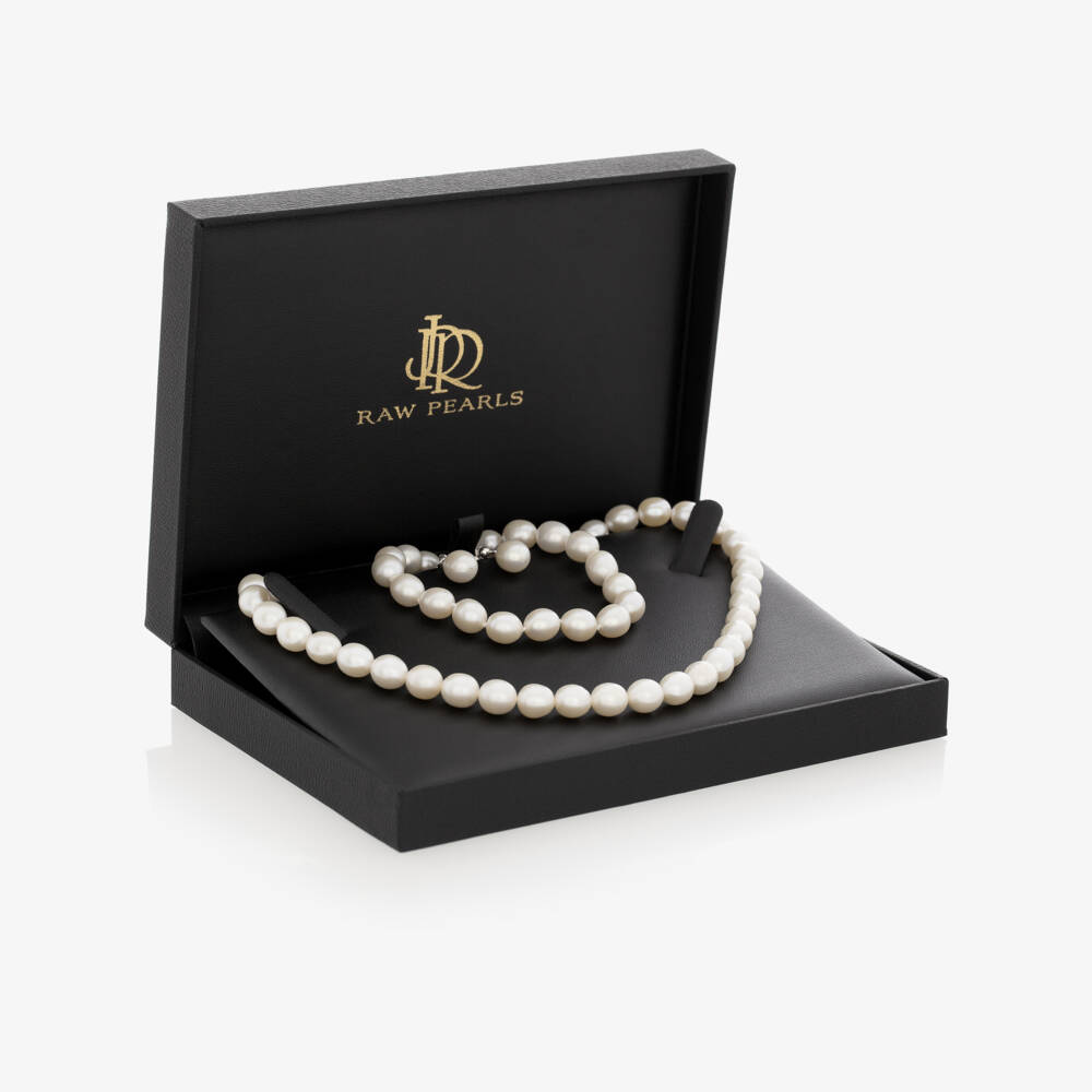 Raw Pearls-Ivory Pearl Jewellery Set | Childrensalon Outlet