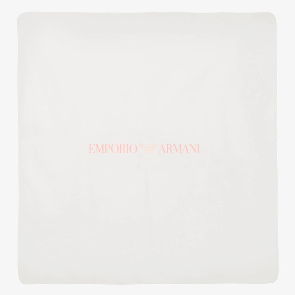 Emporio Armani-Ivory & Pink Blanket (74cm) | Childrensalon Outlet
