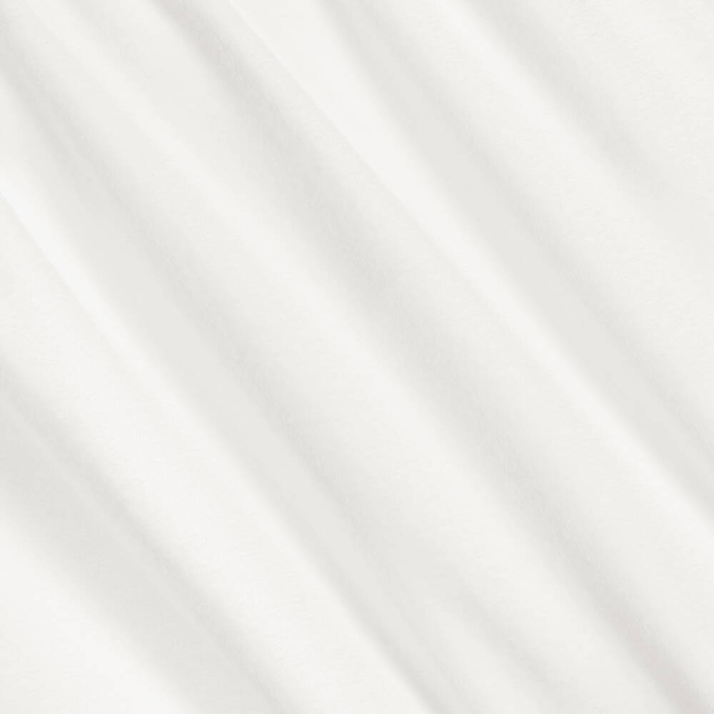 Bonpoint-Ivory Velour Babygrow with Cherry Logo Pocket | Childrensalon Outlet