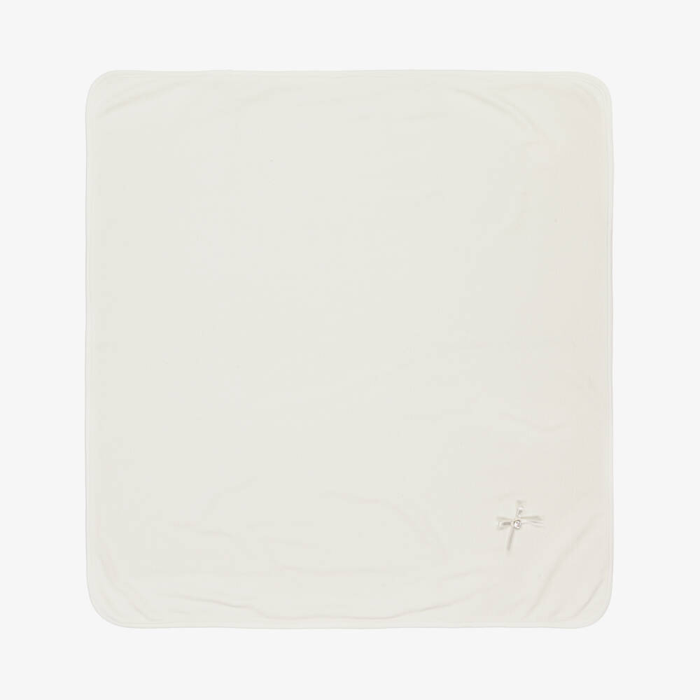 Pureté Du... Bébé-Ivory Velour Babysuit, Hat & Blanket Set | Childrensalon Outlet