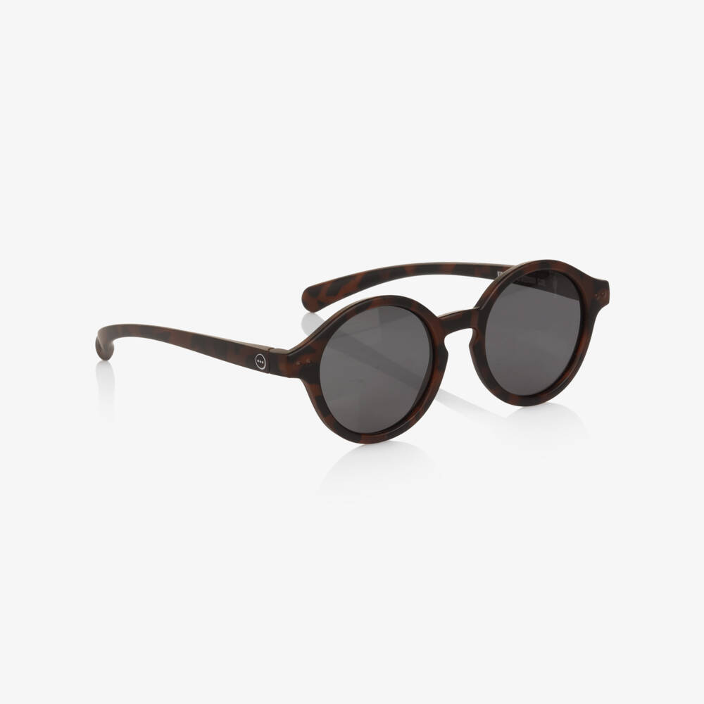 IZIPIZI-Brown Faux Tortoiseshell UV Protective Sunglasses | Childrensalon Outlet