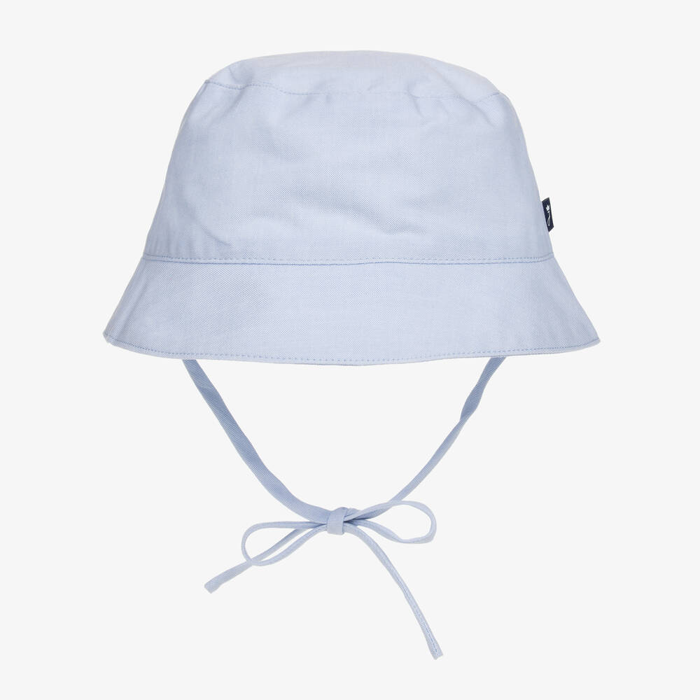 Jacadi Paris - Baby Boys Blue Cotton Sun Hat | Childrensalon
