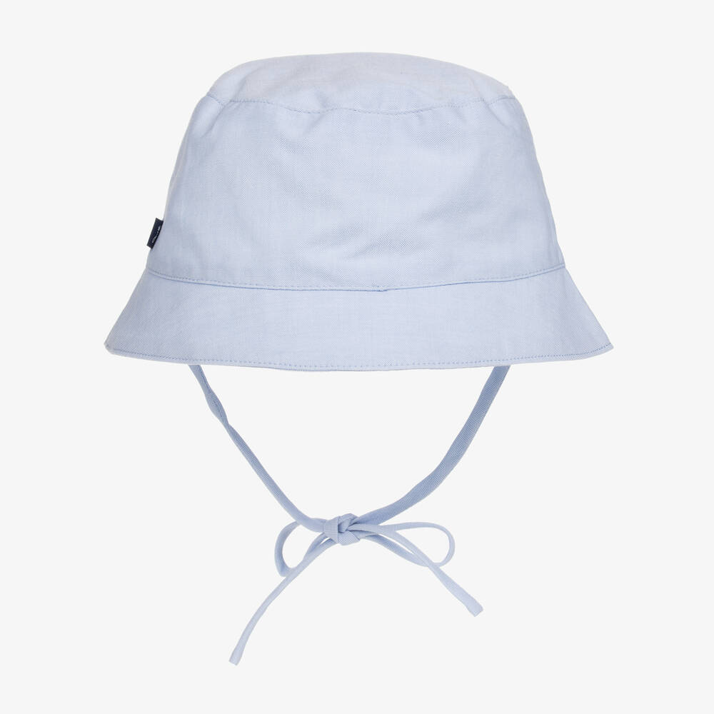 Jacadi Paris-قبعة قطن لون أزرق للمواليد | Childrensalon Outlet