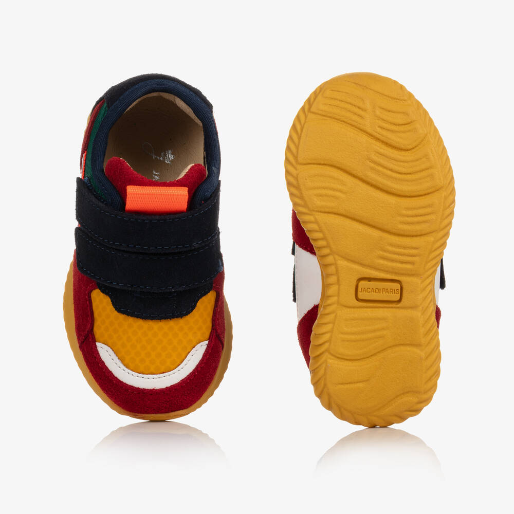 Jacadi Paris-ترينرز شامواه لون كحلي وأحمر للمواليد | Childrensalon Outlet