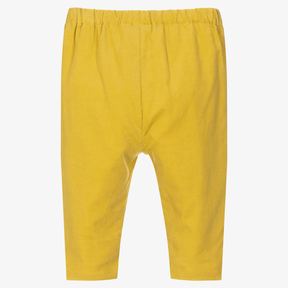 Jacadi Paris-Baby Boys Yellow Cord Trousers | Childrensalon Outlet