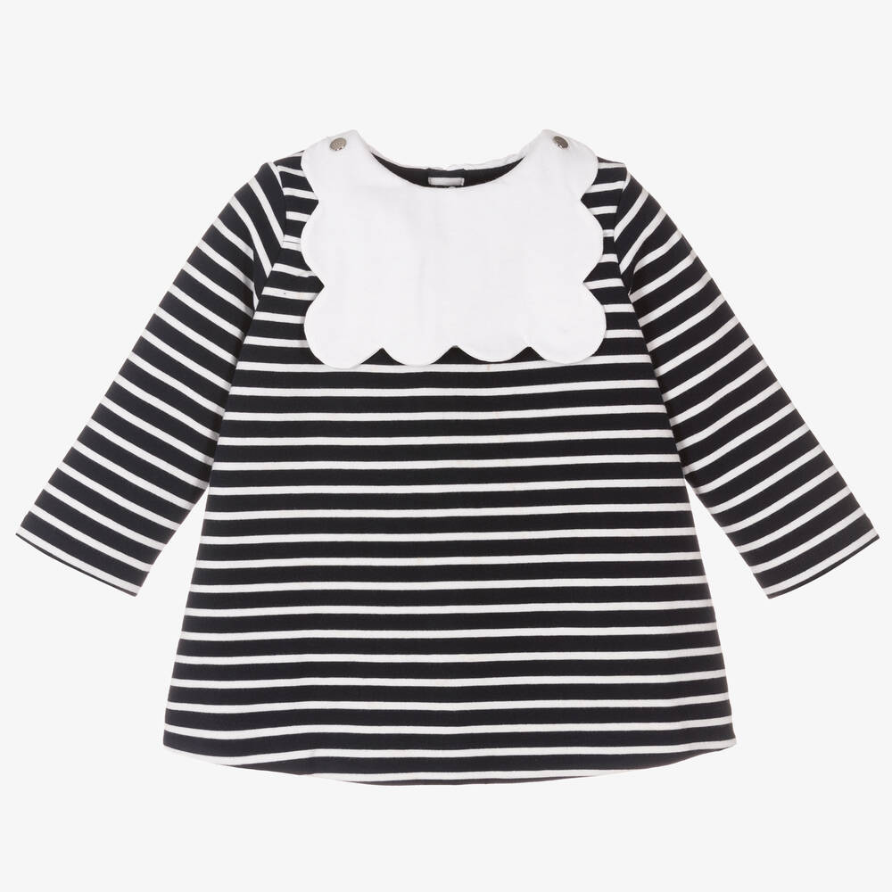 Jacadi Paris - Robe bleue esprit marin bébé | Childrensalon