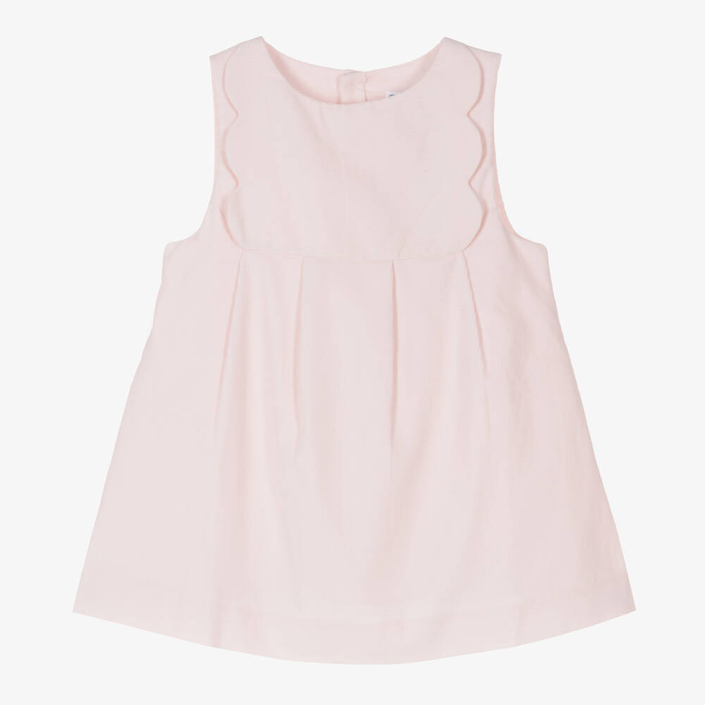 Jacadi Paris - Розовое вельветовое платье для малышек | Childrensalon