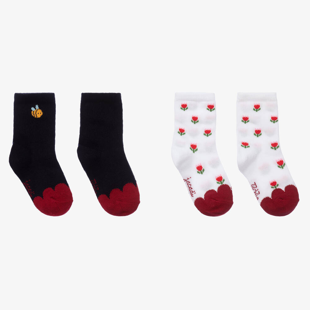 Jacadi Paris Baby Girls Socks 2 Pack Childrensalon Outlet