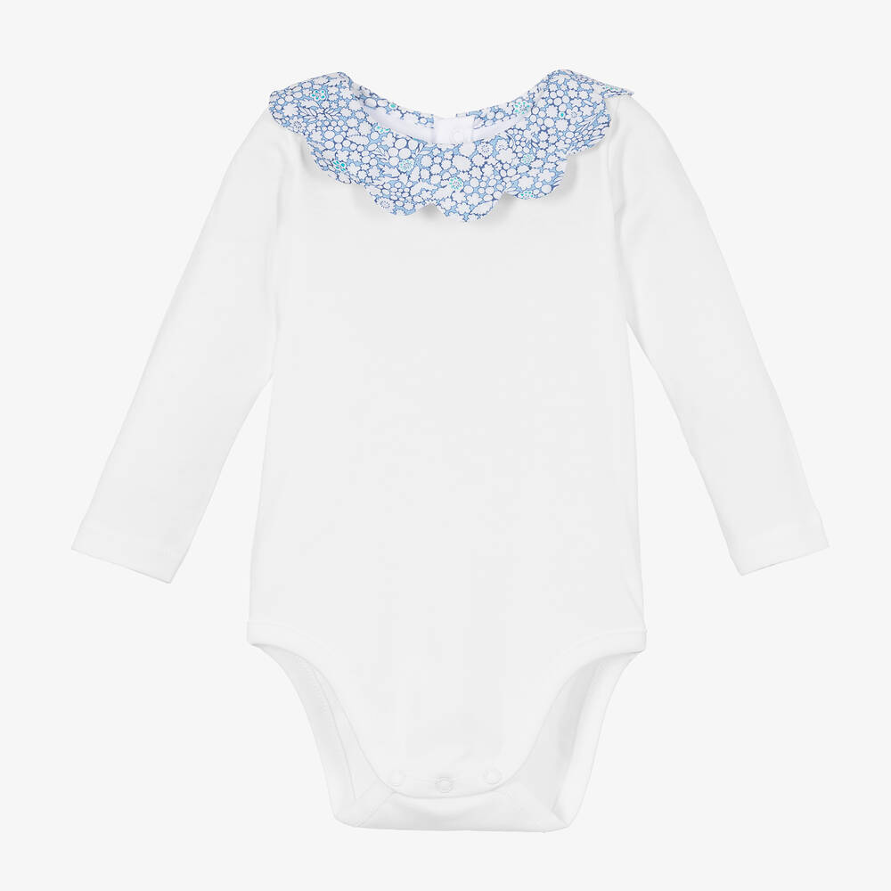 Jacadi Paris - Baby Girls White Bodysuit | Childrensalon