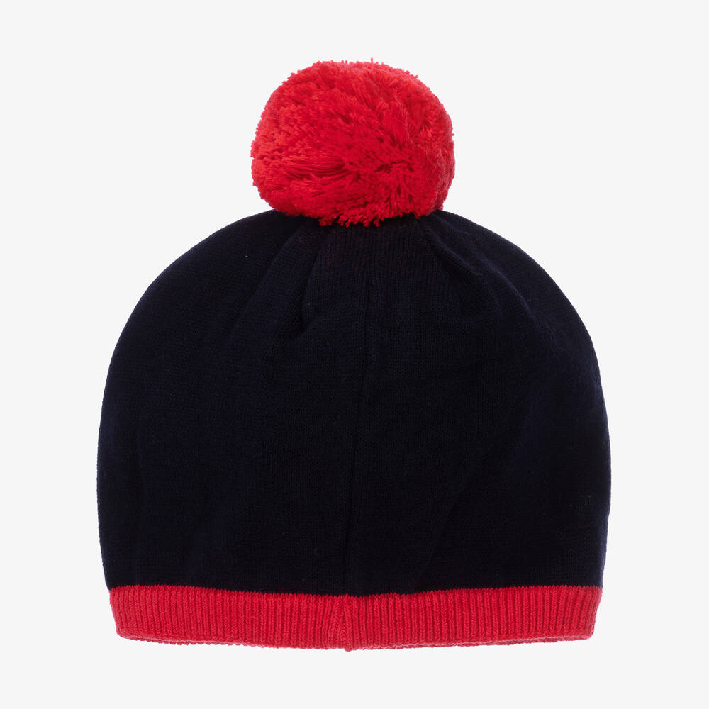 Jacadi Paris-Синяя шапка из хлопка с помпоном | Childrensalon Outlet