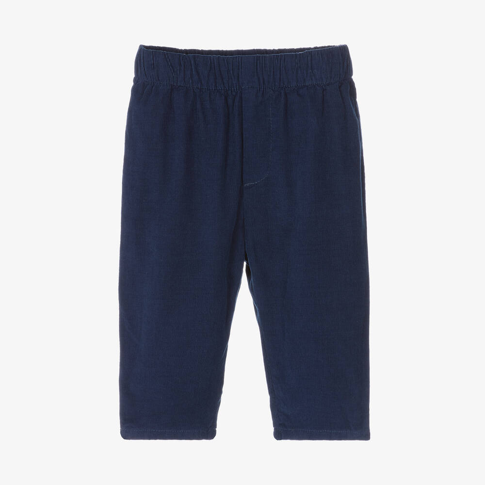 Jacadi Paris - Синие велюровые брюки для мальчиков | Childrensalon