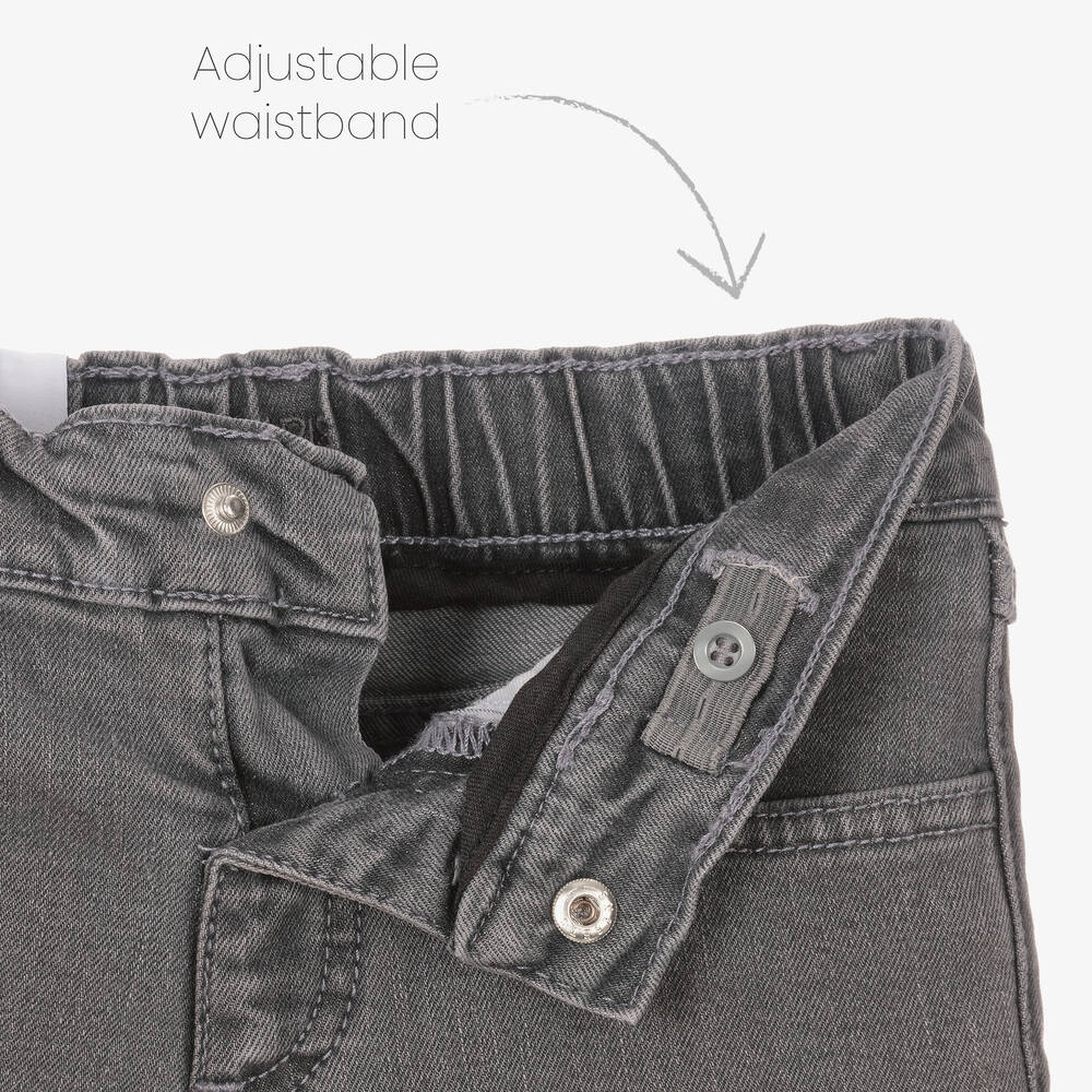 Jacadi Paris Boys Grey Slim Fit Denim Jeans