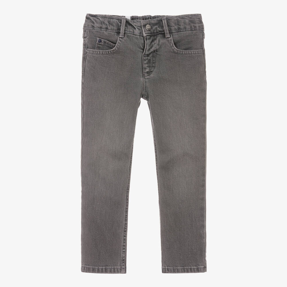 Jacadi Paris - Boys Grey Slim Fit Denim Jeans | Childrensalon