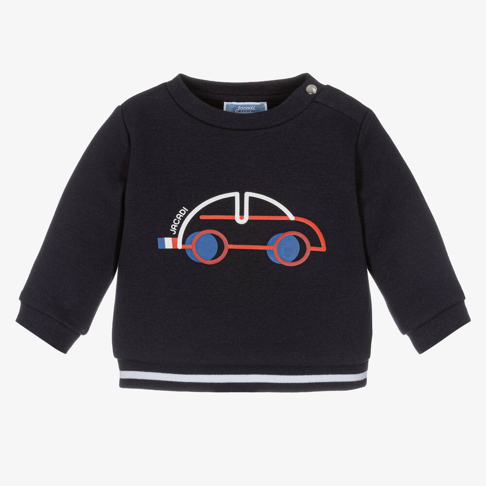 Jacadi Paris - Синий свитшот с машиной | Childrensalon
