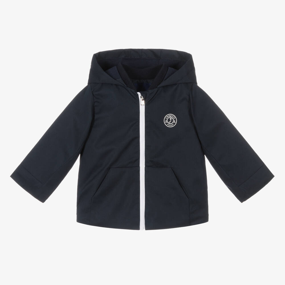 Jacadi Paris-Boys Navy Blue Parka Coat | Childrensalon Outlet